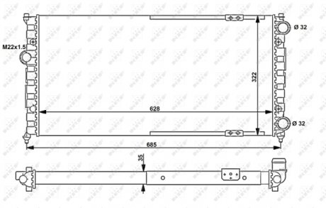 Радиатор NRF 58095