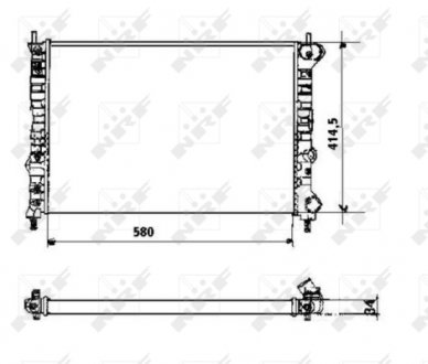 Радиатор NRF 58169