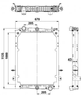 Радиатор NRF 58280