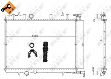 Радиатор NRF 58304