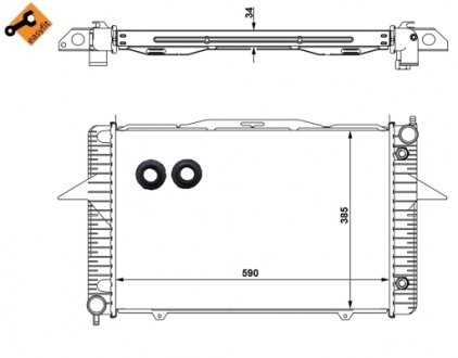 Радиатор NRF 58343