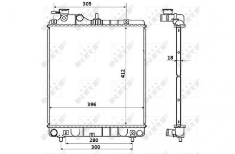 Радиатор NRF 58354