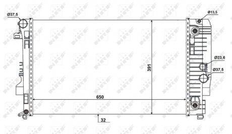 Радіатор NRF 58440