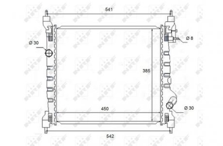 Радиатор NRF 58454