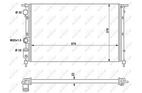 Радиатор NRF 58852