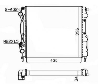 Радиатор NRF 58934A