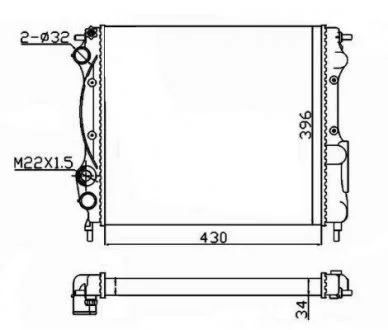 Радиатор NRF 58934A