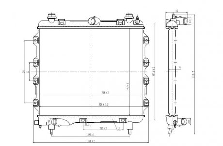 CHЭODNICA CHRYSLER PT CRUISER 00- NRF 59259