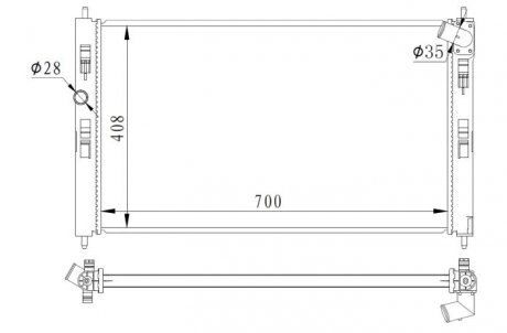 CHЈODNICA PEUGEOT 4008/C4 AIRCROSS 1,8HDI 12- NRF 59260