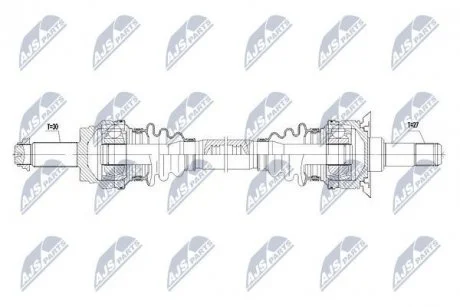 ПІВВІСЬ | BMW X5/X6 06- /Л/П,ЗАД,ATM/ NTY NPWBM069