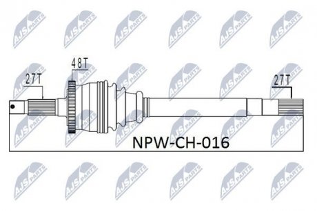 Піввісь NTY NPWCH016 (фото 1)