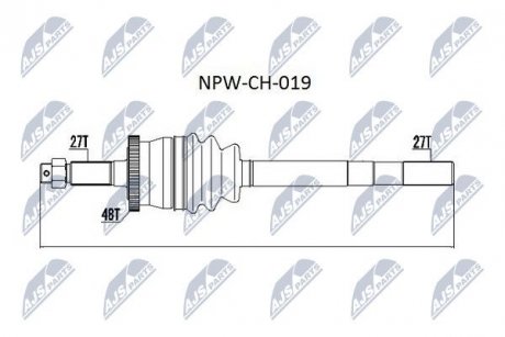 Піввісь NTY NPWCH019