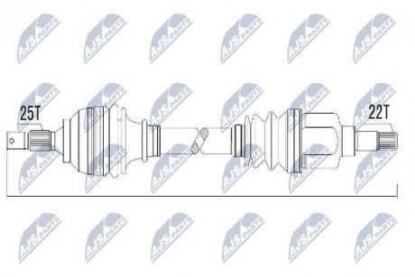 Піввісь NTY NPWCT010