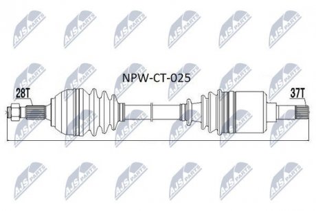 Піввісь NTY NPWCT025 (фото 1)