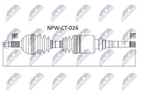 Піввісь NTY NPWCT026 (фото 1)