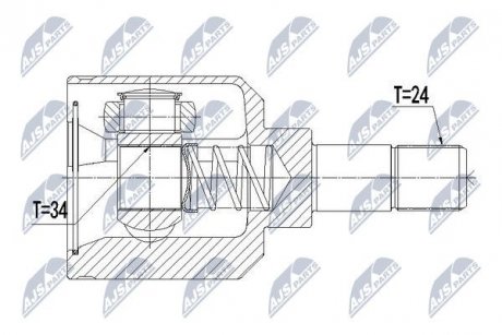 ШАРНИР РАВНЫХ УГЛОВЫХ СКОРОСТЕЙ NTY NPW-CT-056