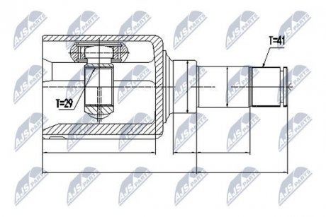 ШАРНИР РАВНЫХ УГЛОВЫХ СКОРОСТЕЙ NTY NPW-FR-077