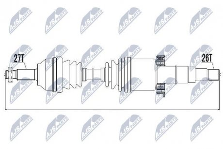 Піввісь NTY NPWJG001