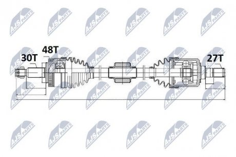 Піввісь NTY NPWKA327