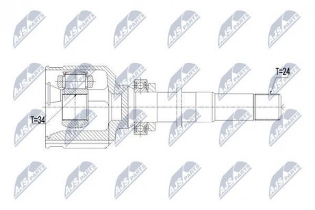 ШАРНИР РАВНЫХ УГЛОВЫХ СКОРОСТЕЙ NTY NPW-PE-020