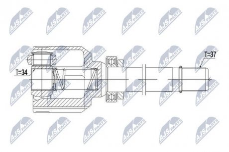 ШАРНИР РАВНЫХ УГЛОВЫХ СКОРОСТЕЙ NTY NPW-PE-038