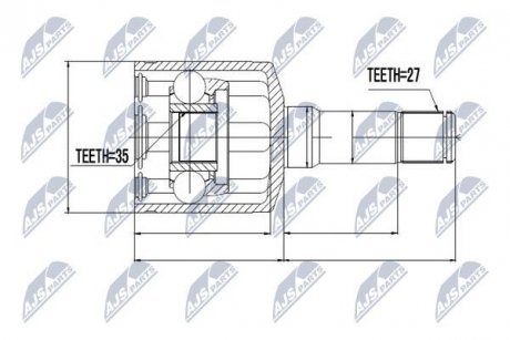 ШАРНИР РАВНЫХ УГЛОВЫХ СКОРОСТЕЙ NTY NPW-PL-011