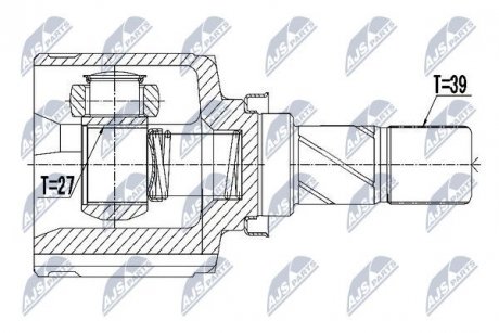 ШАРНИР РАВНЫХ УГЛОВЫХ СКОРОСТЕЙ NTY NPW-PL-058