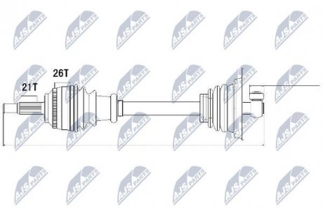 Піввісь NTY NPWRE013