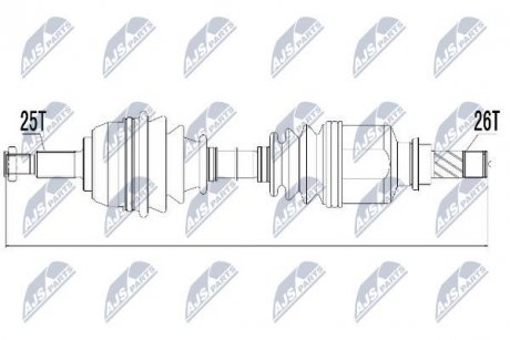 Піввісь NTY NPWRE031