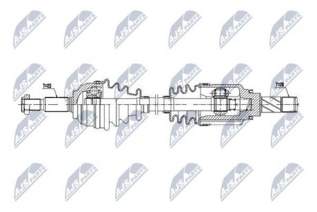 Піввісь NTY NPWRE063