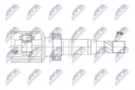 ШАРНИР РАВНЫХ УГЛОВЫХ СКОРОСТЕЙ NTY NPW-RE-119