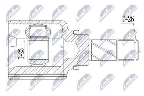 ШАРНИР РАВНЫХ УГЛОВЫХ СКОРОСТЕЙ NTY NPW-RE-121