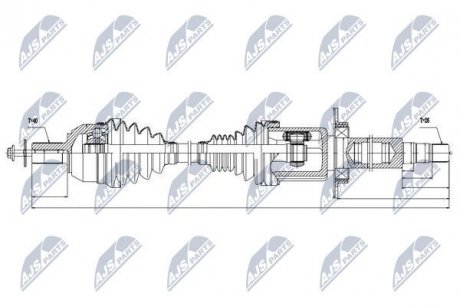 Піввісь NTY NPWVV032 (фото 1)