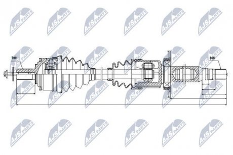 Піввісь NTY NPWVV035 (фото 1)