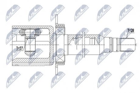 ШАРНИР РАВНЫХ УГЛОВЫХ СКОРОСТЕЙ NTY NPW-VV-092