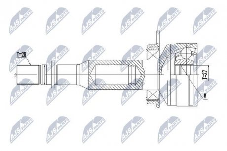 ШАРНИР РАВНЫХ УГЛОВЫХ СКОРОСТЕЙ NTY NPW-VV-100