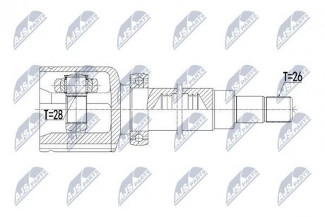 ШАРНИР РАВНЫХ УГЛОВЫХ СКОРОСТЕЙ NTY NPW-VV-108