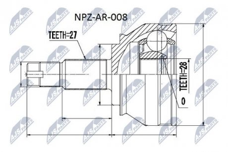 ШРКШ NTY NPZAR008 (фото 1)