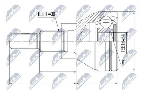 Наружный шрус chevrolet captiva 06 opel antara,93743417 NTY NPZ-DW-006