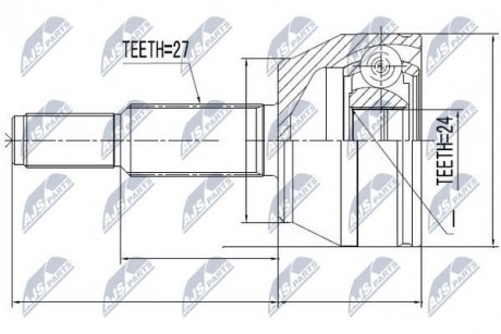 ШАРНИР РАВНЫХ УГЛОВЫХ СКОРОСТЕЙ NTY NPZ-FR-048