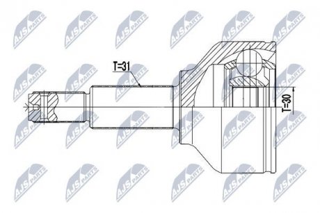 ШАРНИР РАВНЫХ УГЛОВЫХ СКОРОСТЕЙ NTY NPZ-FR-053