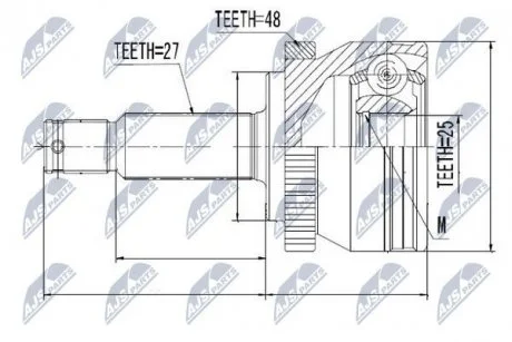 ШРУС NTY NPZHY508