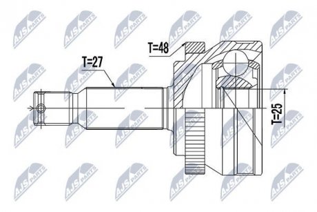 ШАРНИР РАВНЫХ УГЛОВЫХ СКОРОСТЕЙ NTY NPZ-HY-517