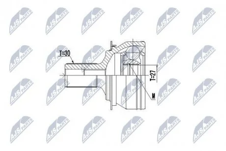 Фото шАРНІР РІВНИХ КУТОВИХ ШВИДКОСТЕЙ | MERCEDES-BENZ W176 A160/A180 12-, W242/W246 B160/B180 11-, C117/X117 CLA180/CLA200/CLA250 W117 13- NTY NPZME022 ШАРНІР РІВНИХ КУТОВИХ ШВИДКОСТЕЙ | MERCEDES-BENZ W176 A160/A180 12-, W242/W246 B160/B180 11-, C117/X117 CLA180/CLA200/CLA250 W117 13- NTY NPZME022