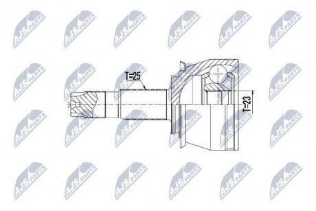 ШАРНИР РАВНЫХ УГЛОВЫХ СКОРОСТЕЙ NTY NPZ-PL-042