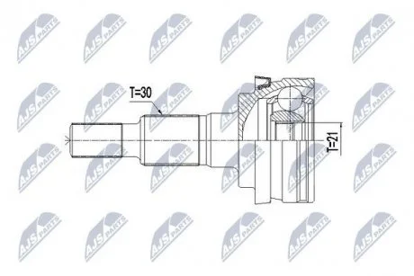 Фото шАРНІР РІВНИХ КУТОВИХ ШВИДКОСТЕЙ | PORSCHE PANAMERA 3.0 4S,3.6, 4.8 4S, 4.8 GTS, 4.8 TURBO 09- NTY NPZ-PS-000 ШАРНІР РІВНИХ КУТОВИХ ШВИДКОСТЕЙ | PORSCHE PANAMERA 3.0 4S,3.6, 4.8 4S, 4.8 GTS, 4.8 TURBO 09- NTY NPZ-PS-000