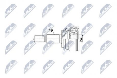 ШАРНИР РАВНЫХ УГЛОВЫХ СКОРОСТЕЙ NTY NPZ-RE-056