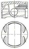 Поршень NURAL 87-307707-00