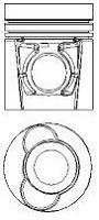 Поршень STD NURAL 87-743400-40 (фото 1)