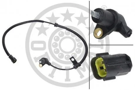 Фото датчик ABS передній лівий Optimal 06S438 Датчик ABS передній лівий Optimal 06S438